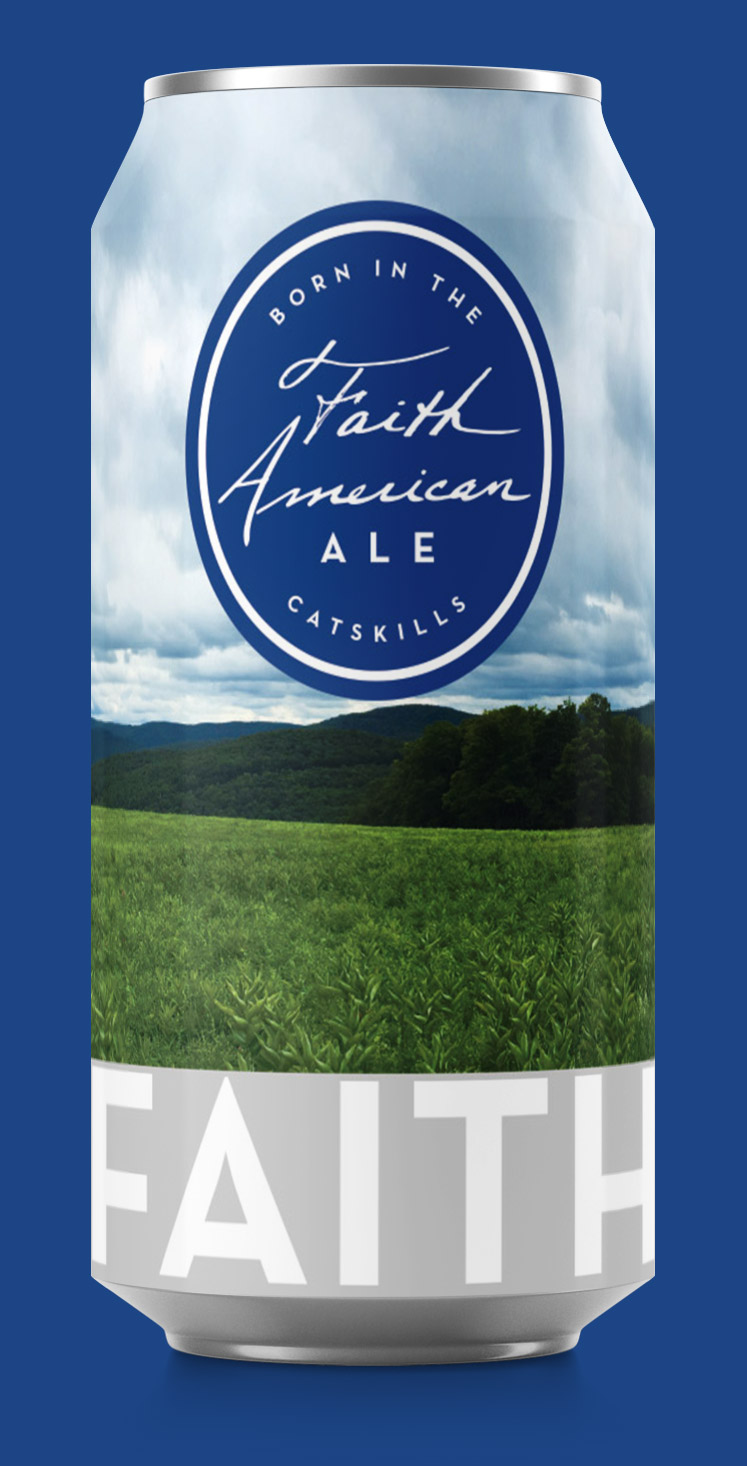 Faith American Ale Can