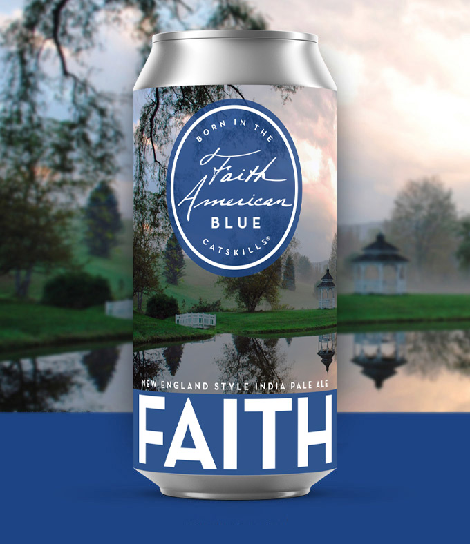 Faith American Blue Hazy IPA Can