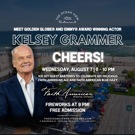 The Ocean View Restaurant in Seaside Heights welcomes Kelsey Grammer